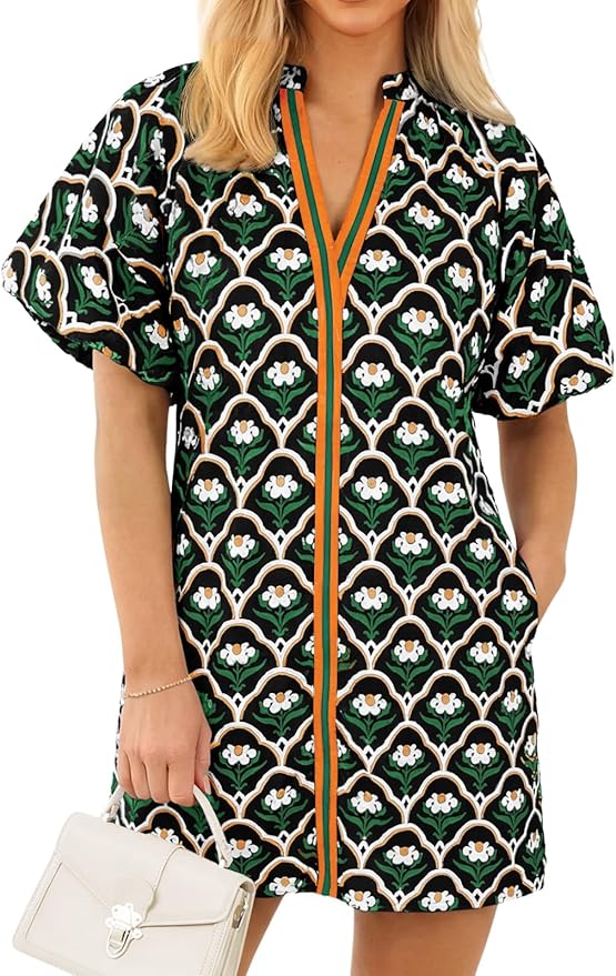 Black Boho Loose Beach Dress WD36