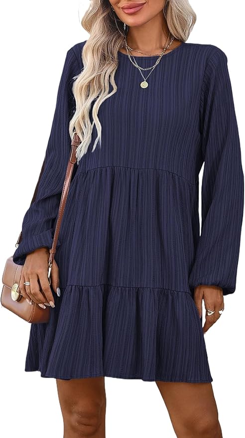 Casual Summer Long Sleeve Dress WD5