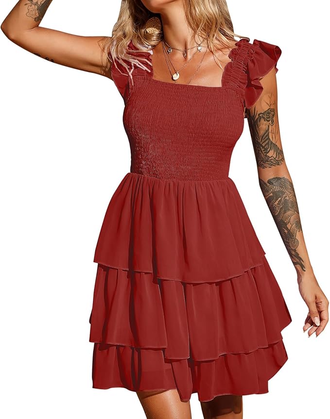 Strappy Casual Short Mini Dress WD21