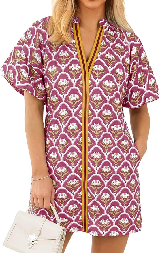 Vintage Boho Loose Beach Dress WD33