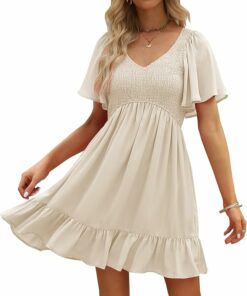 Women's Flowy Casual Mini Dress WD1