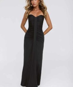Wisp Wonder Strapless Maxi Dress Black WD54